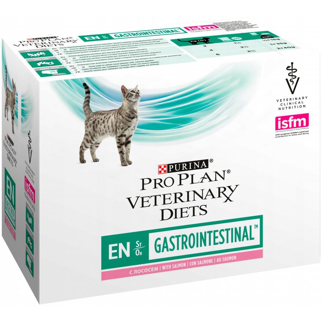 Purina Pro Plan EN Gastrointestinal Łosoś 10x85g mokra karma dla kota