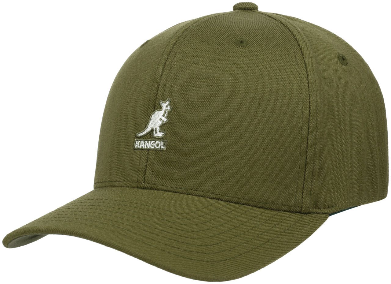 Czapka Wool Flexfit by Kangol, oliwkowy, L/XL (58-61 cm)