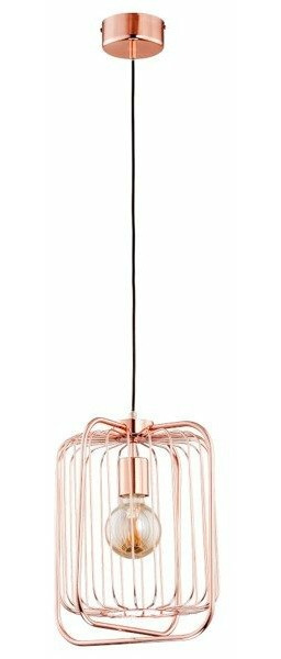 Lampa miedziana klatka ROLER II MIEDŹ 31cm