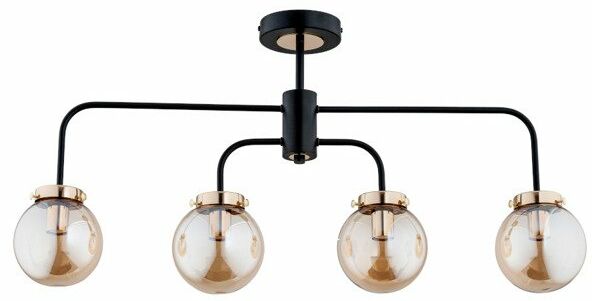 Lampa świecznik nad stół LINIO BLACK KULA IV 81cm