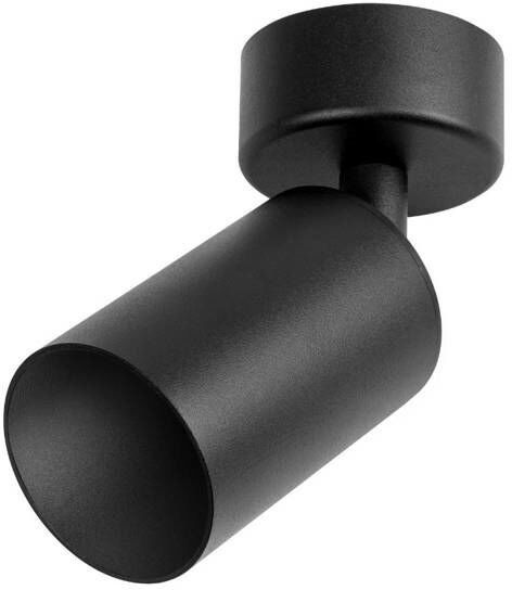 Nowoczesny reflektor sufitowy PIPE GU10 dł. 12cm czarny