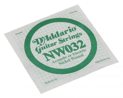 D'Addario Nickel Wound ball End Single Strings NW032
