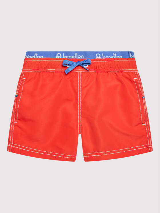 United Colors Of Benetton Szorty kąpielowe 5JD00X006 Czerwony Regular Fit