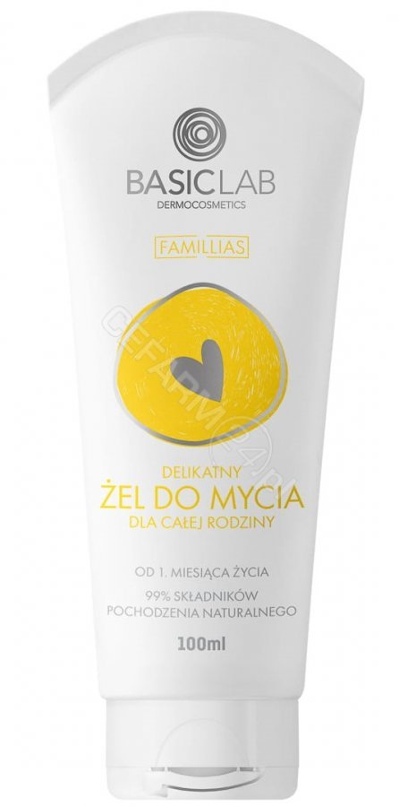BasicLab BASICLAB FAMILLIAS Żel pod prysznic dla całej rodziny, 100 ml 5907637951383