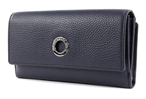 Mandarina Duck Mellow Leather, damski portfel na akcesoria podróżne, kolor niebieski (Dress Blue)