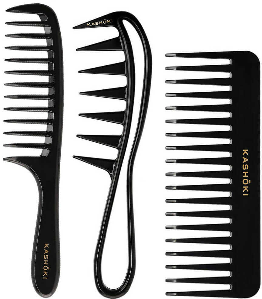 Kashoki Misaki 443, Mayumi 429, Kazuko 382 - zestaw grzebieni do rozczesywania włosów