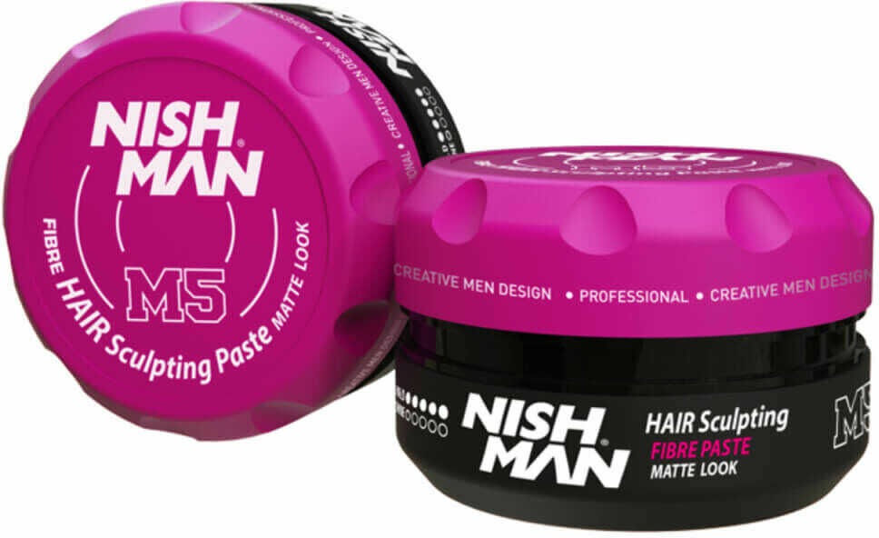 Nishman Hair Sculpting Fibre Matt Look M5, pasta matowa włóknista do włosów dla mężczyzn 100ml