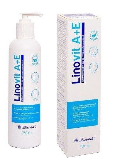 Ziołolek Linovit A+E dermatologiczny żel do mycia 250 ml