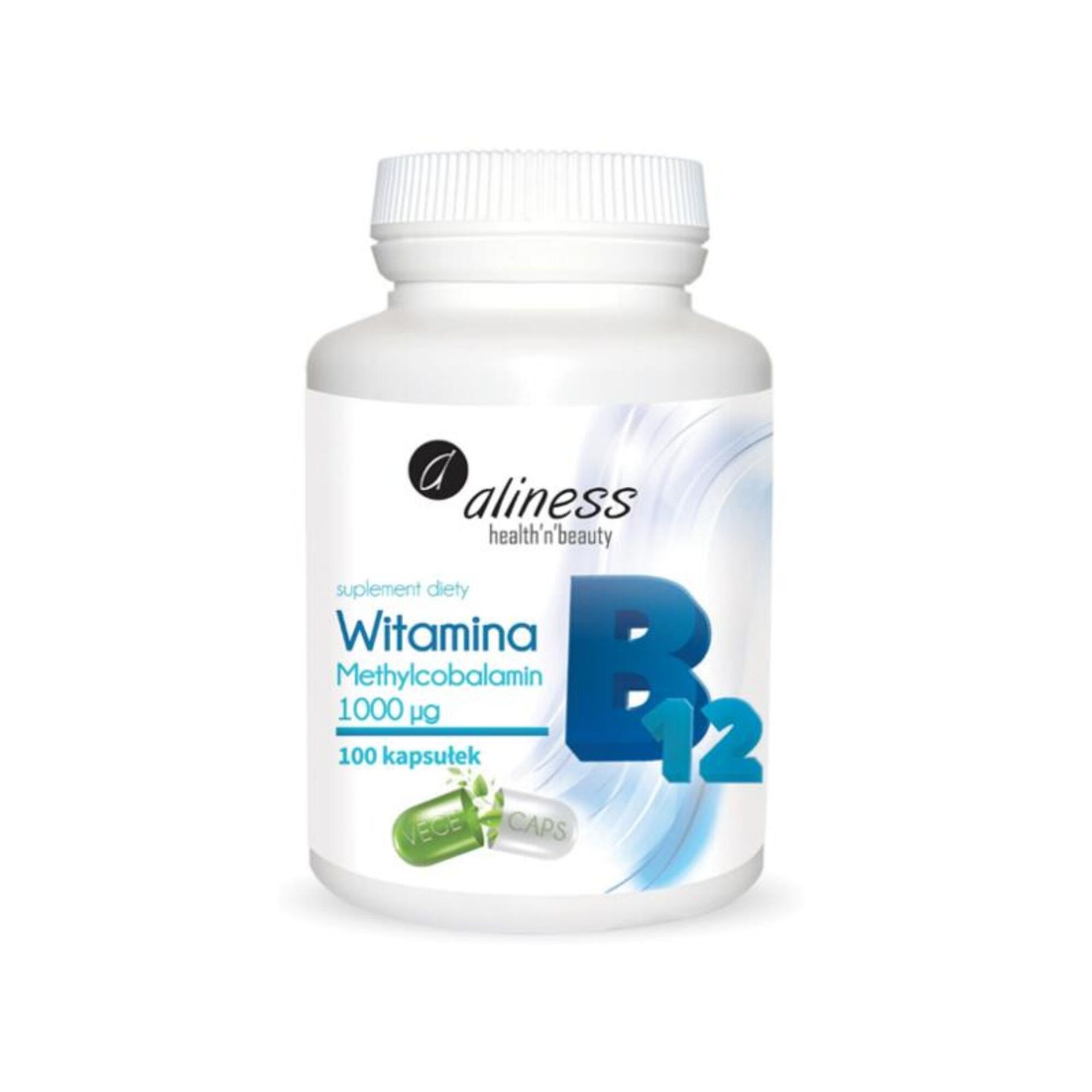 Aliness Witamina B12 METYLOKOBALAMINA 900 g (100kaps) ali-022