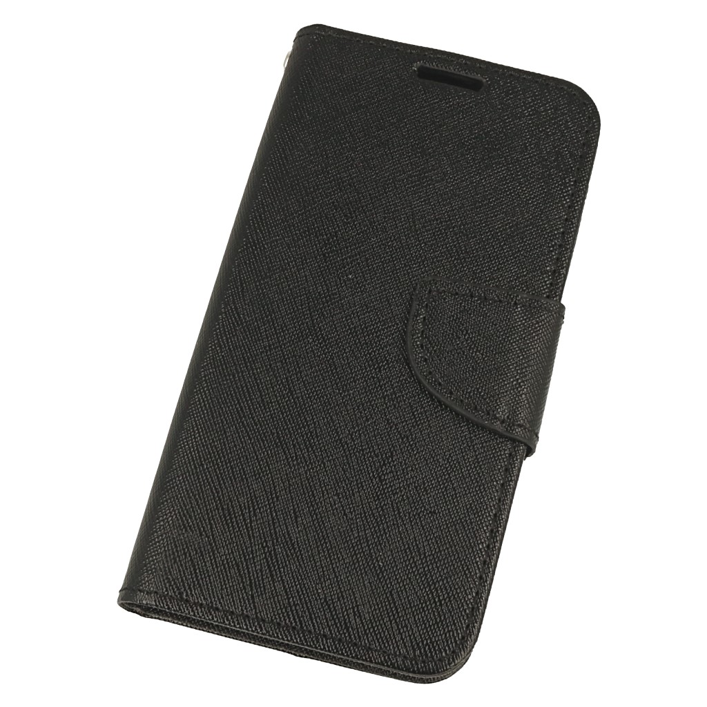 pokrowiec etui z klapką na magnes Fancy Case czarne do SAMSUNG Galaxy A40