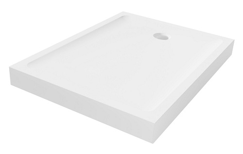 New Trendy B-0612 Brodzik MILD akrylowy prostokątny 100x80x11,5 biały
