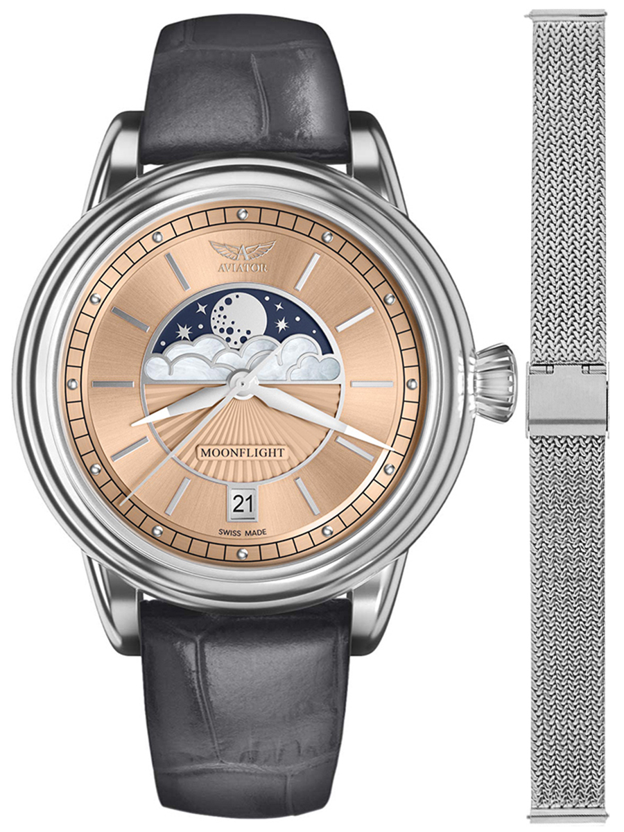 Zegarek Aviator V.1.33.0.259.4.GM-SET DOUGLAS MOONFLIGHT