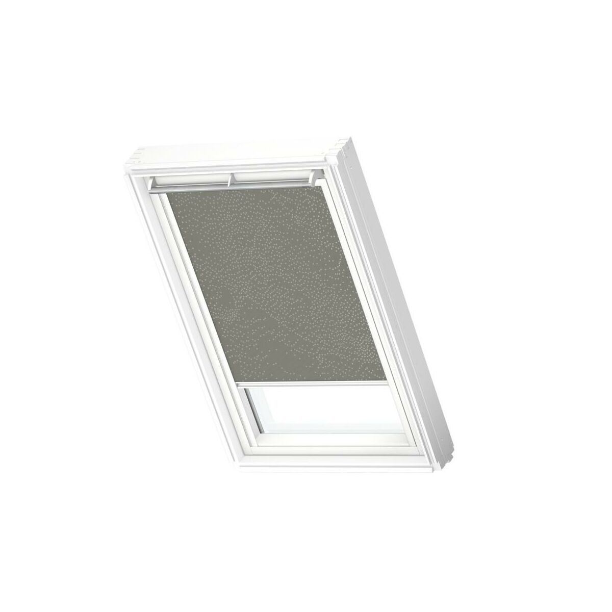 Roleta zaciemniająca do okna dachowego 78x118 cm khaki z białą ramą Velux