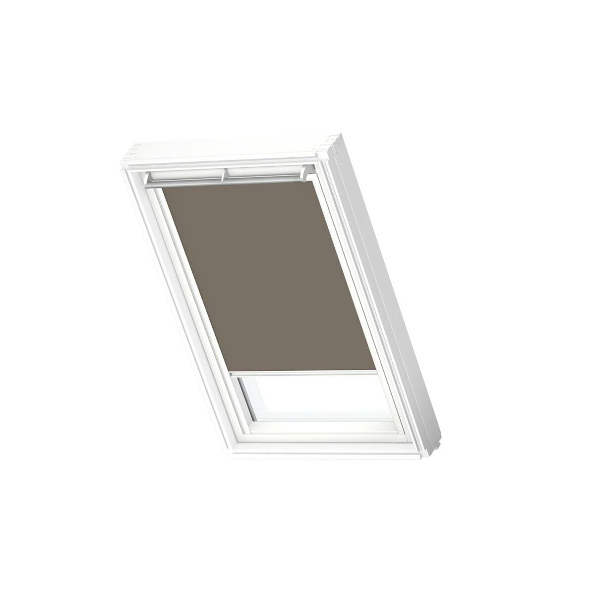 Roleta zaciemniająca do okna dachowego 78x140 cm szara z białą ramą Velux