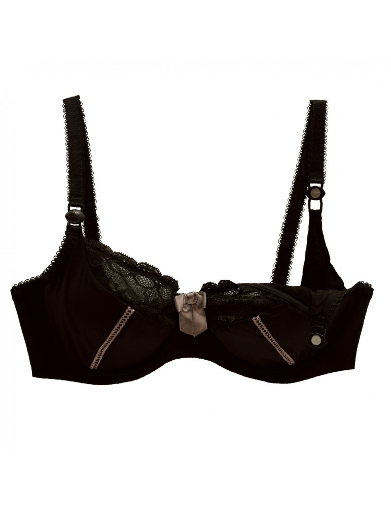 Cache Coeur Biustonosz ciążowy i do karmienia LISA BLACK, Rozmiar biutonosza: 85C