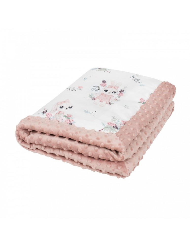 Bonjour koc mały 65/75 Romantyczny królik z minky sepia rose