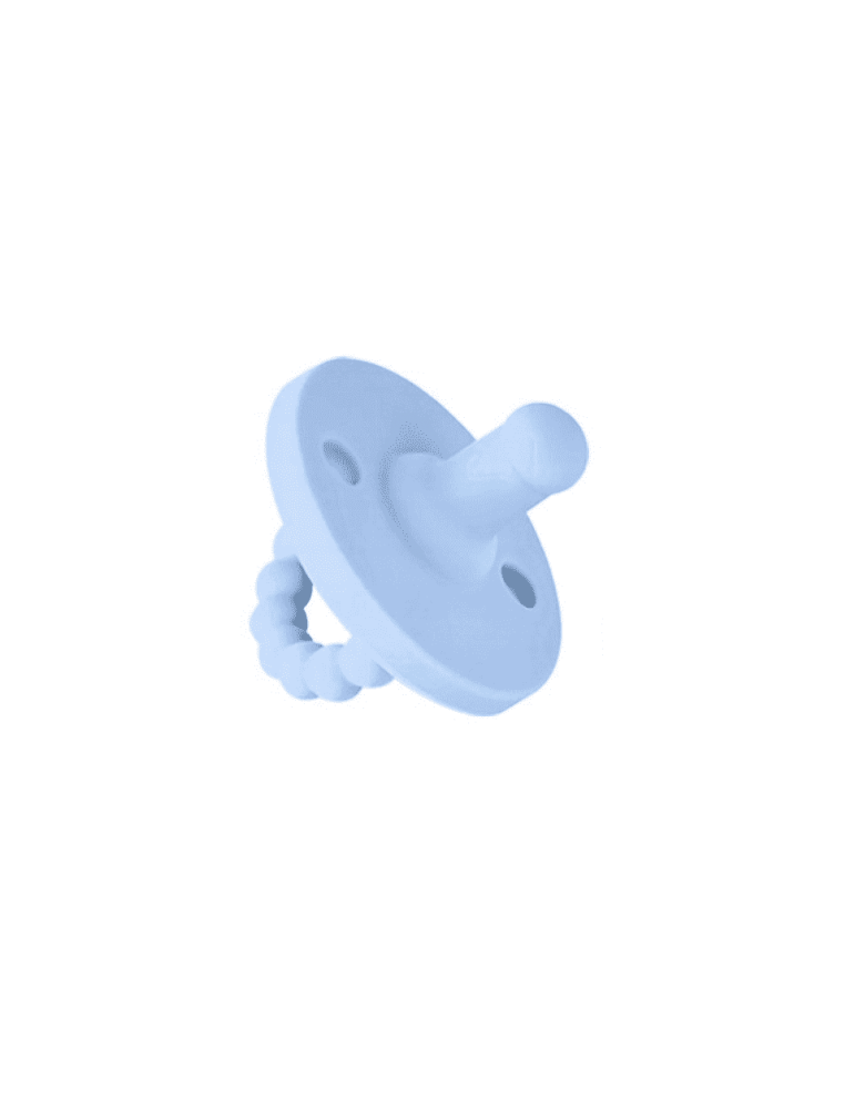 Bibi Smoczek silikonowy gryzak niebieski