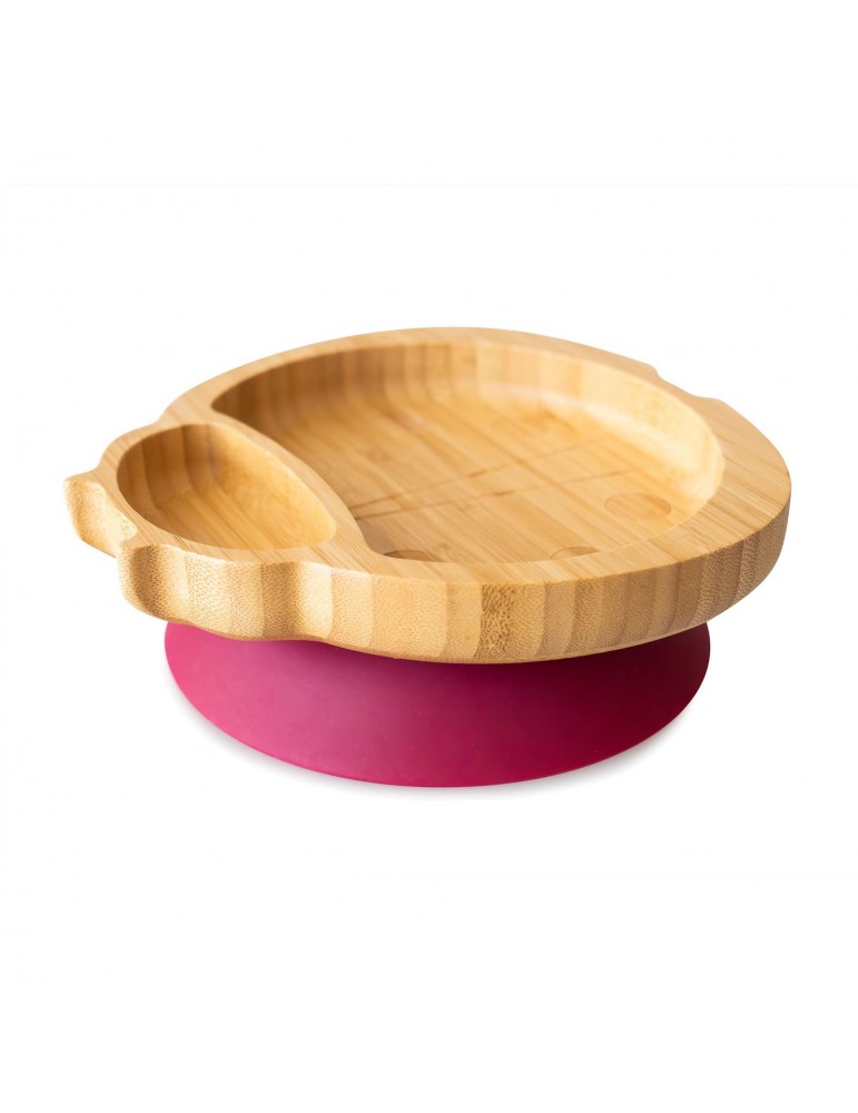 Eco rascals Miseczka bambusowa z przyssawką Biedronka czerwona