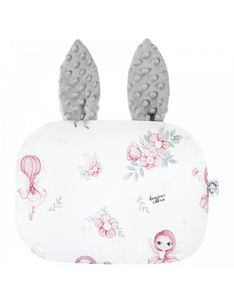 Bonjour Cherie poduszka króliczek 25/30 Wróżki Minky Glacier gray