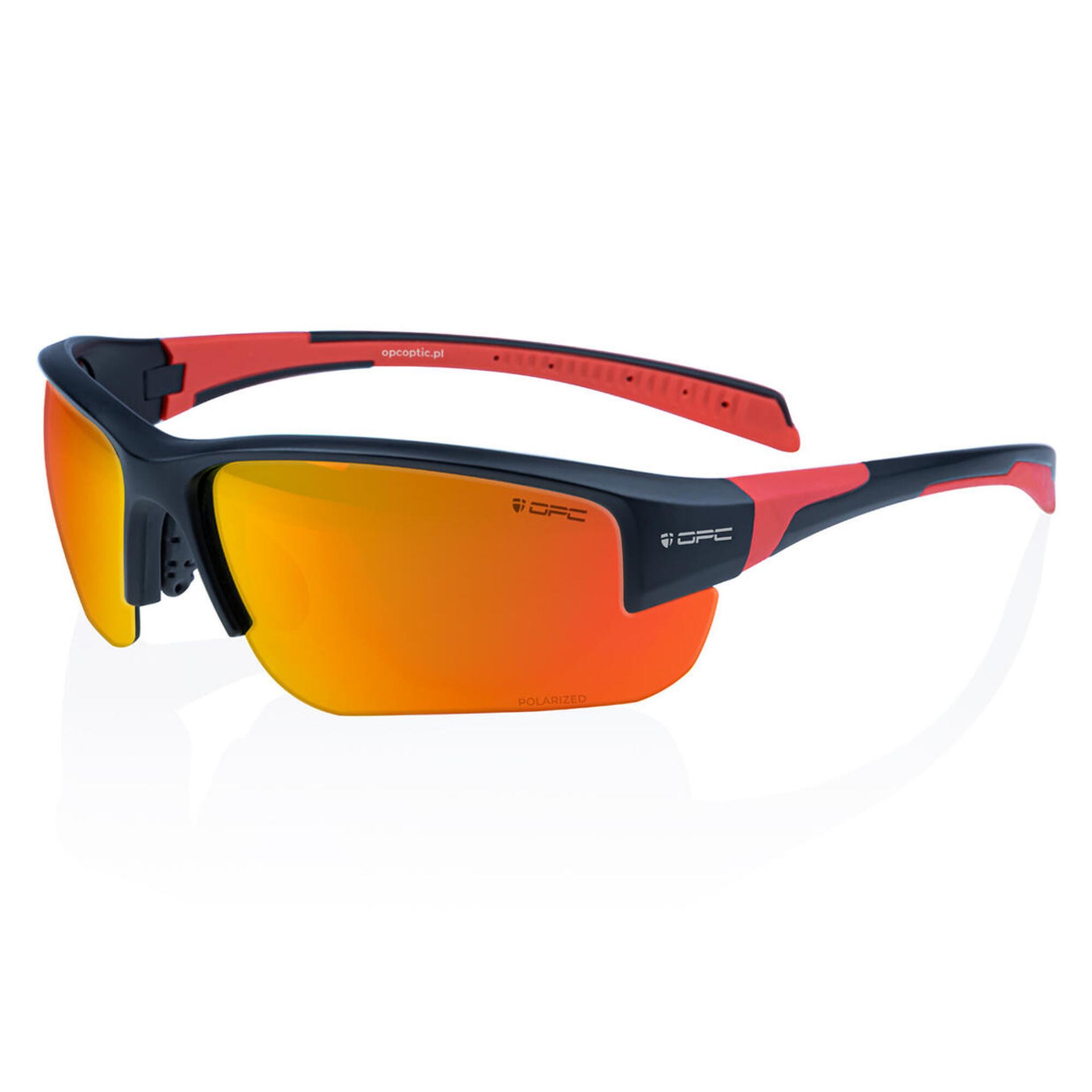 Opc sport Okulary taktyczne OPC San Salvo Blk Mat Red Revo z polaryzacją