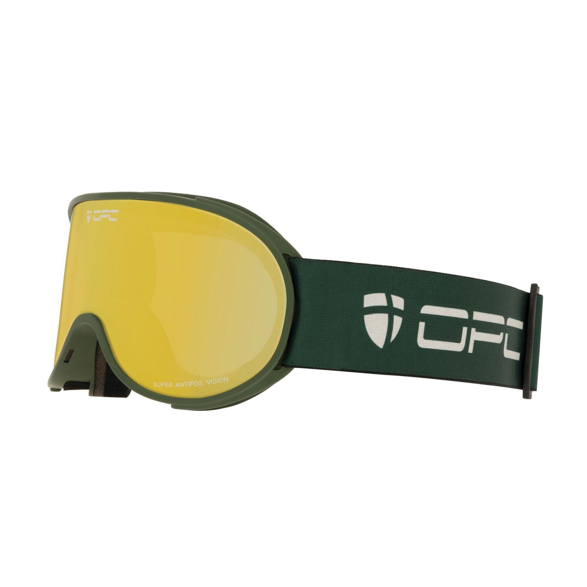 Gogle PERFORMANCE SNOWBIRD Matt Green/ Gold REVO/ CAT.1 + ETUI