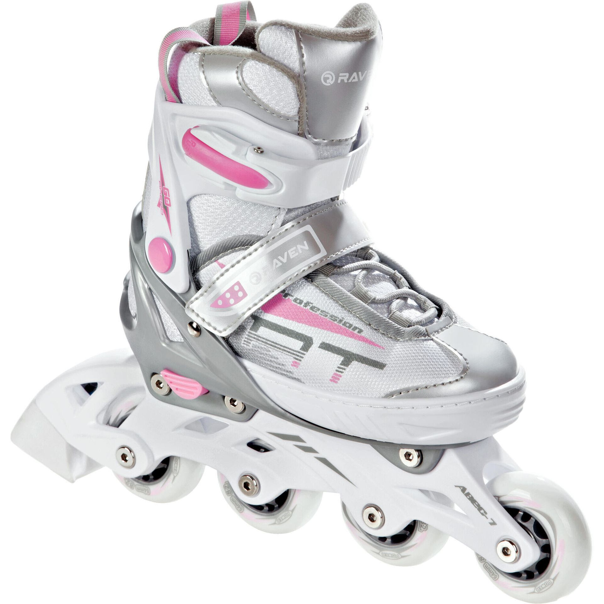 Rolki Regulowane Raven Profession White/Pink 31-35
