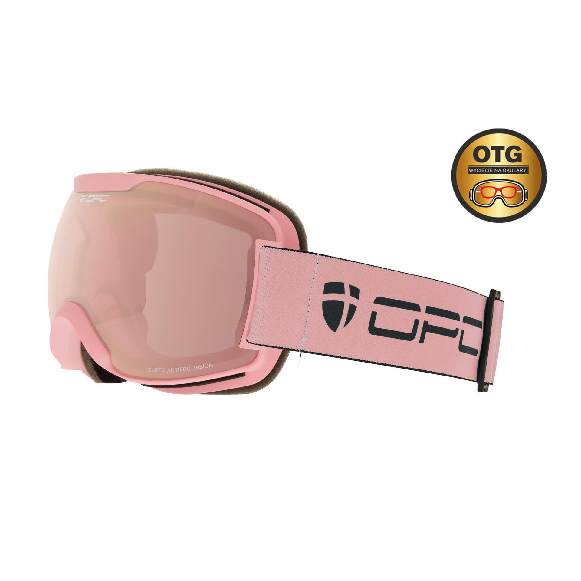 Gogle PERFORMANCE DAVOS OTG Matt Pink/ Pink REVO/ CAT.1 + ETUI