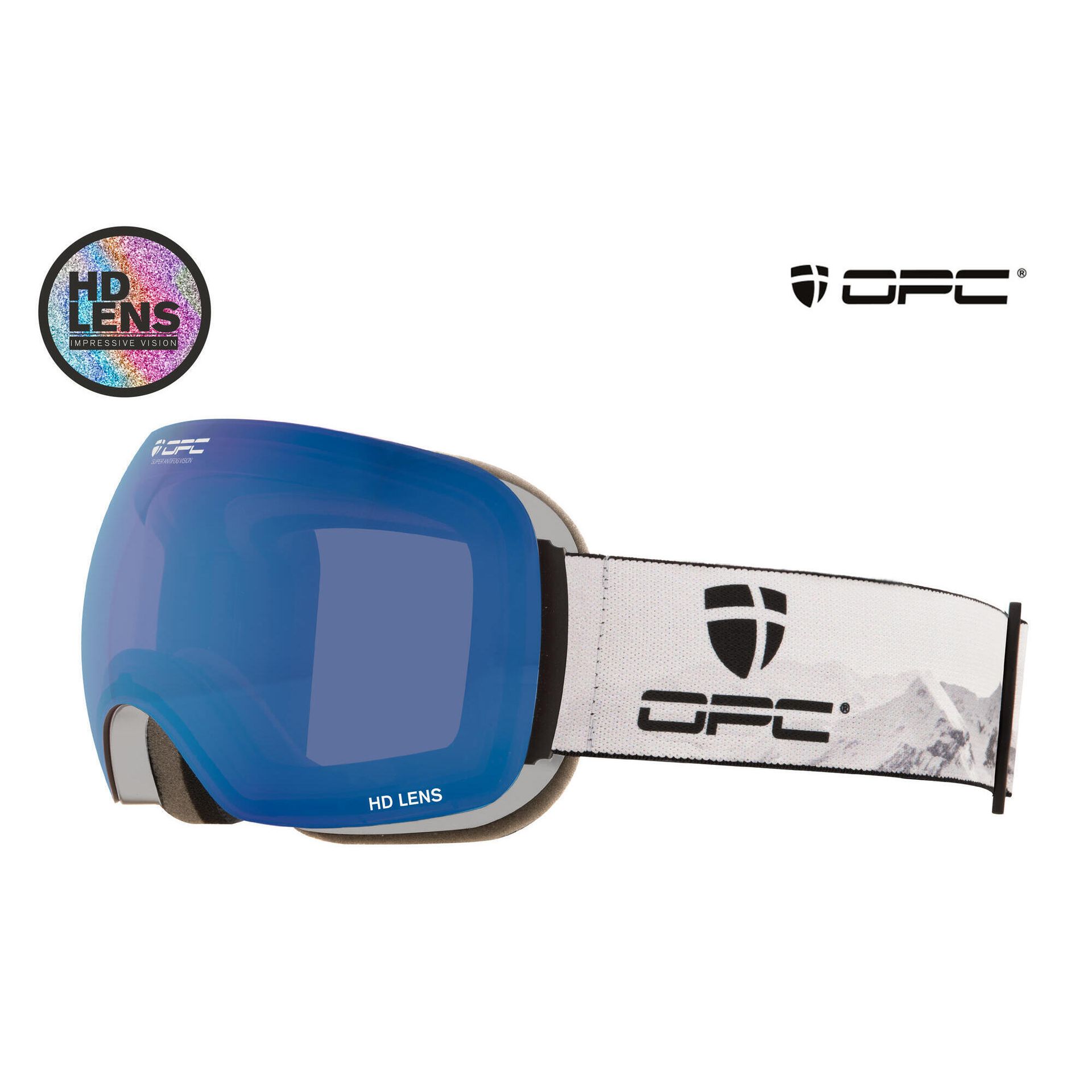 Gogle ADVANCED CHAMONIX HD Matt Gray/ Blue REVO