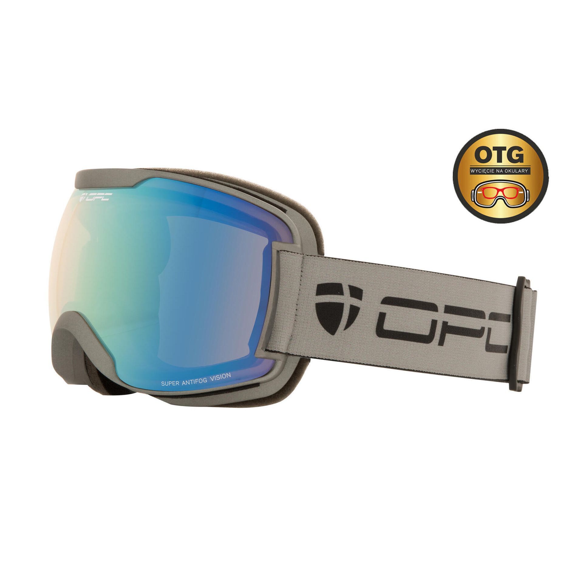 Gogle PERFORMANCE DAVOS OTG Matt Gray/ REVO/ CAT.1 + ETUI