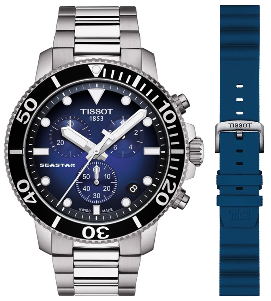 Zegarek Tissot T120.417.11.041.01+T852.047.175 SEASTAR 1000 CHRONOGRAPH