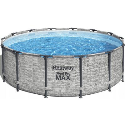 Bestway Basen stelażowy 427x122 cm Steel Pro 5619D