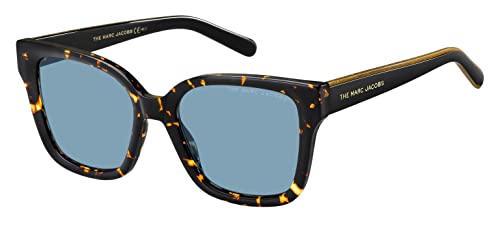 Marc Jacobs Marc 458/s, damskie okulary przeciwsłoneczne, Havana/Blue, 53, Havana/niebieski