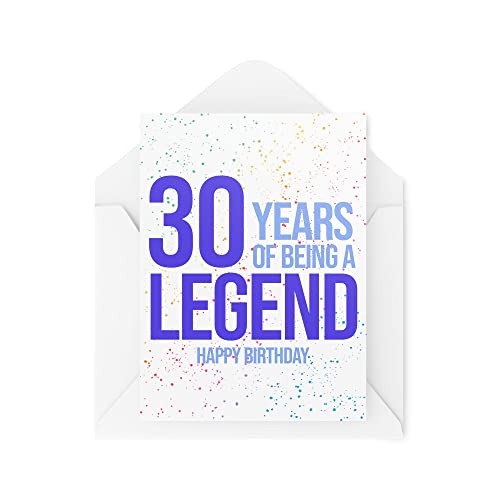 Śmieszne kartki urodzinowe z kamieniem milowym | kartka 30 lat bycia legendą | dla niej najlepszej przyjaciółki urodziny banter żart przyjaciel syn córka | CBH1034