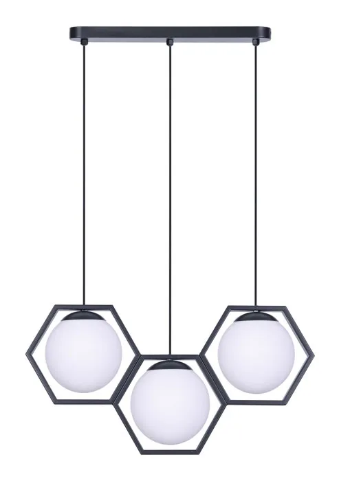 Geometryczna potrójna lampa wisząca nad stół - S770 S7-A19