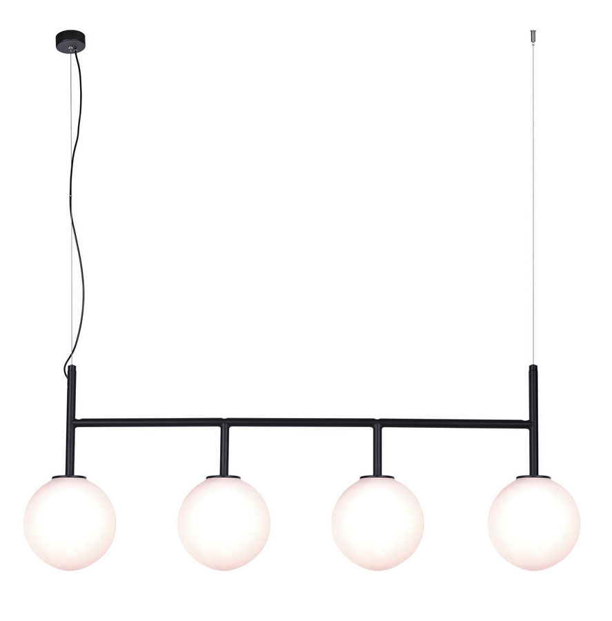 Loftowa lampa wisząca nad stół poczwórna - S767-Menser