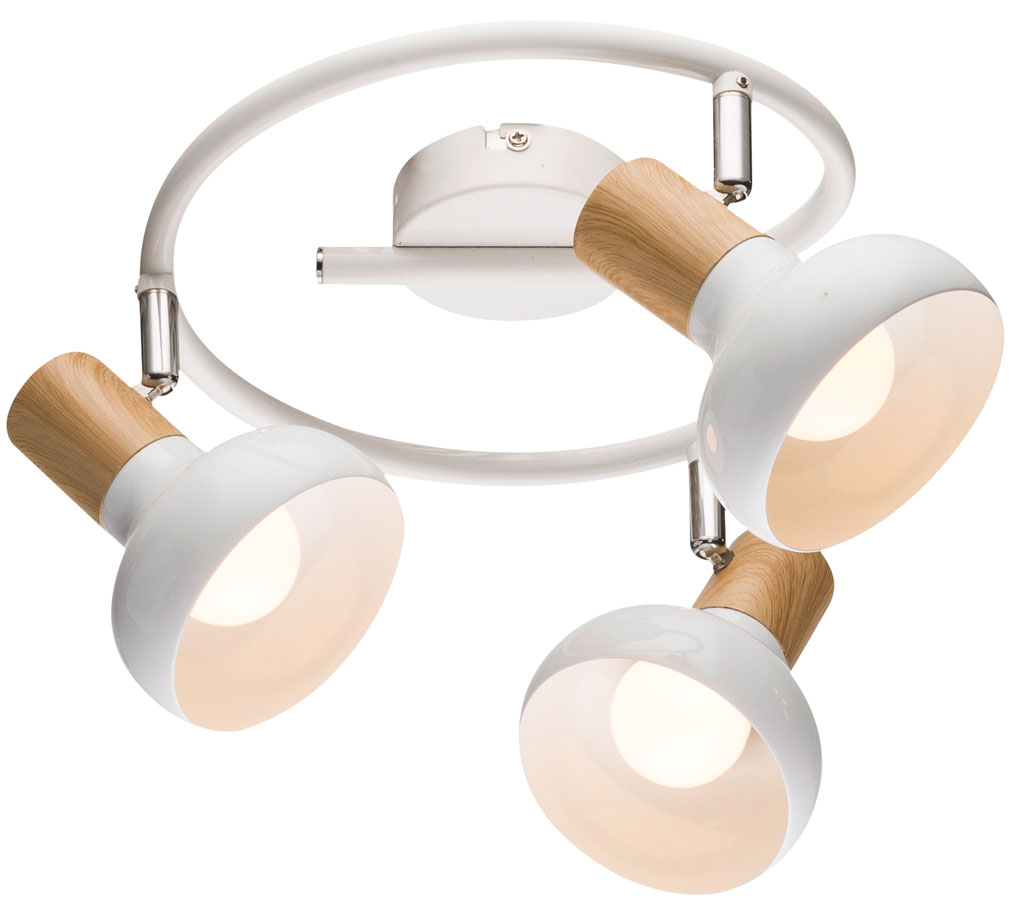Biała lampa sufitowa spirala - 3X K098 Tirego