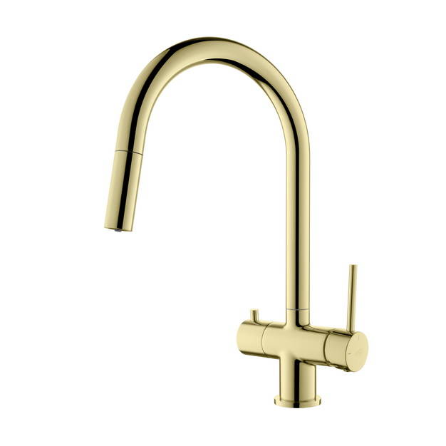 Bateria trójdrożna Cyrus Złota Stali Blue Water