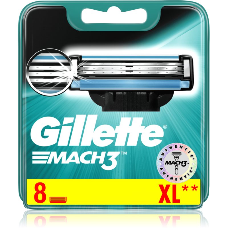 Gillette Mach3 Ostrza wymienne do maszynki do golenia dla mężczyzn 8 sztuk