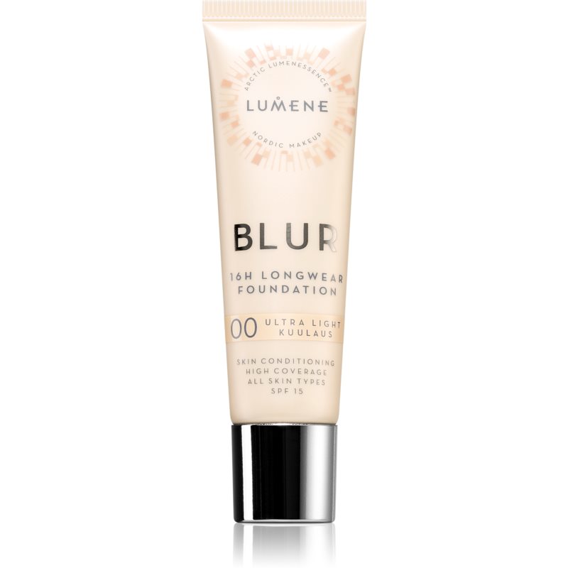 Lumene Blur 16H Longwear Foundation 00 Ultra Light SPF 15 podkład wygładzający 30ml