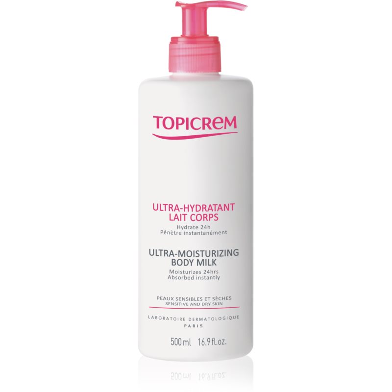 Topicrem Nawilżającymleczko do ciała do skóry suchej i wrażliwej Ultra Moisturizing Body Milk) Objętość 500 ml)