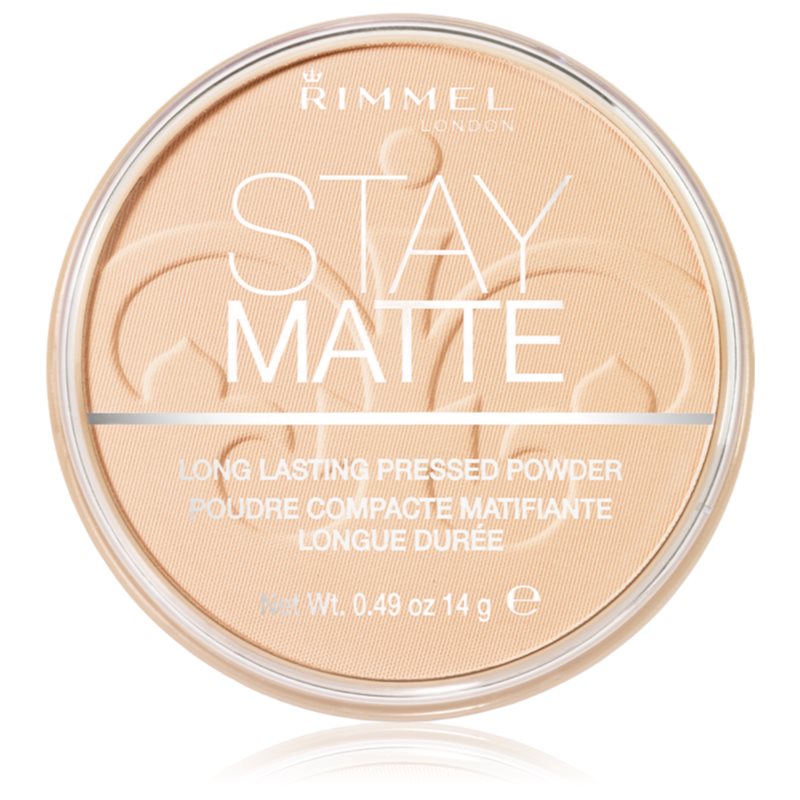 Rimmel London Stay Matte Long Lasting Pressed Powder 14g W Puder 001 Transparent