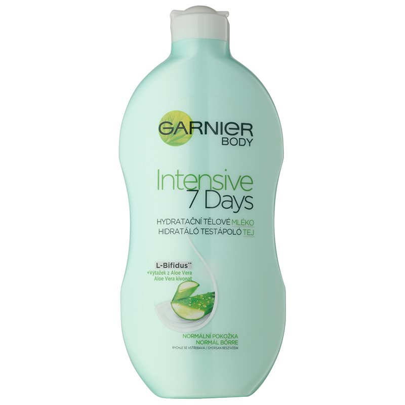 Garnier Intensive 7 Days nawilżające mleczko do ciała z aloesem Ultra-Regenerating Balm With L-Bifidus+Aloe Vera) 400 ml