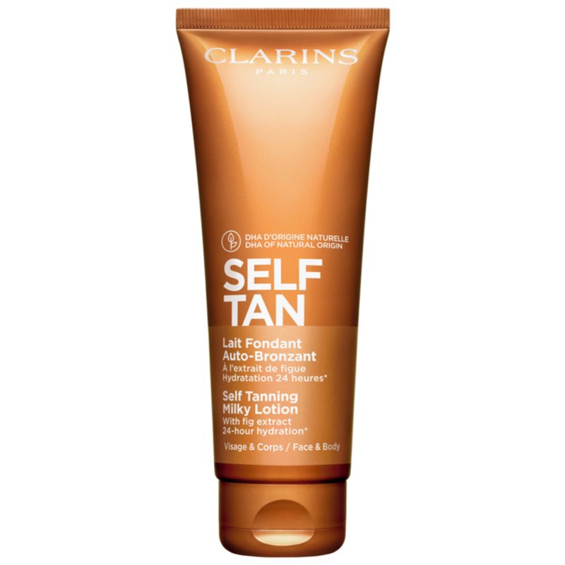 Clarins Self Tan mleczny balsam koloryzujący do tawrzy i ciała 125 ml