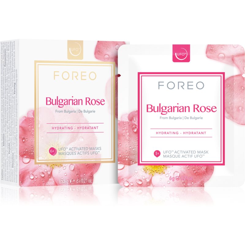 Foreo Bulgarian Rose UFO - Nawilżająca maseczka
