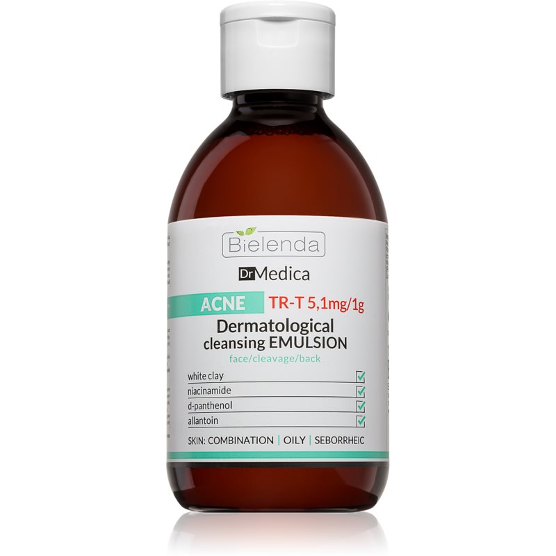 Bielenda Dr Medica Acne dermatologiczna emulsja oczyszczająca do skóry tłustej ze skłonnością do trądziku 250 ml