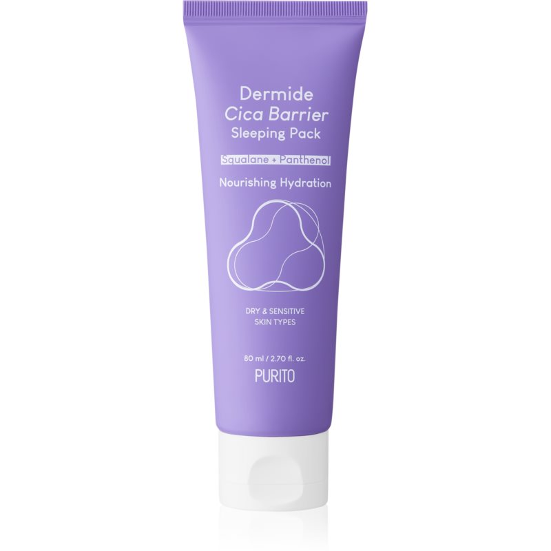 Purito Dermide Cica Barrier Sleeping Pack  Krem na noc z wyciągiem z wąkroty azjatyckiej 80 ml