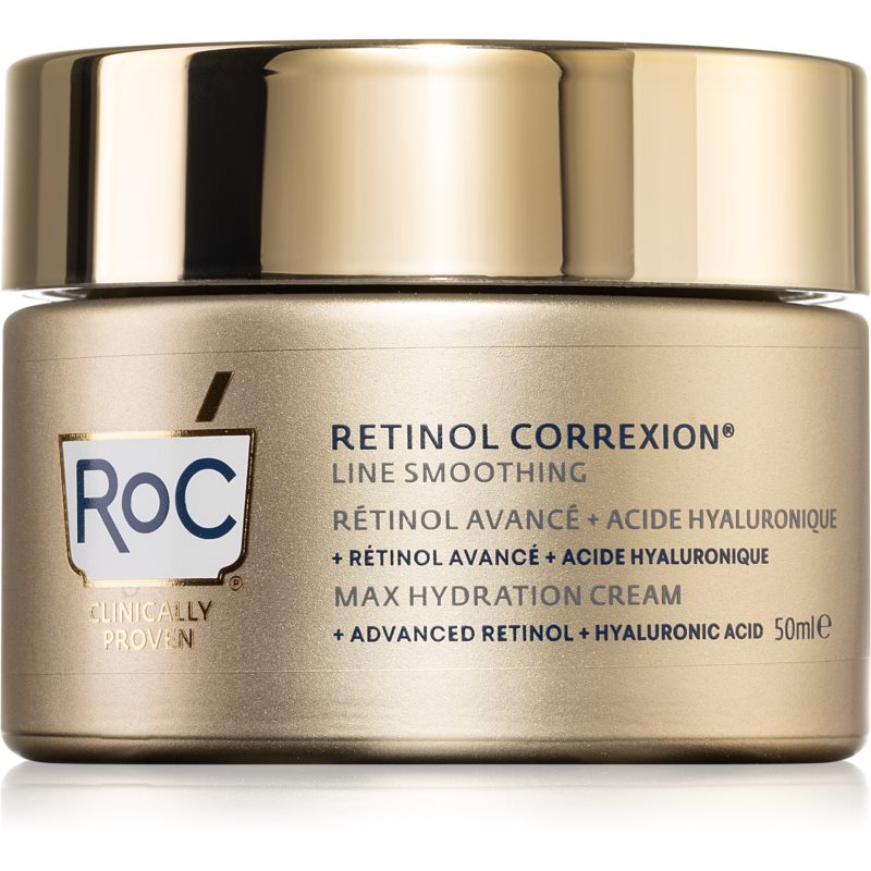 RoC Retinol Correxion Line Smoothing krem nawilżający z kwasem hialuronowym 50 ml