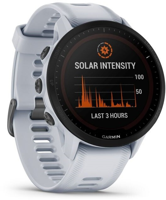 Garmin Forerunner 955 Solar GPS Smartwatch, biały/czarny  2022 Zegarki triathlonowe