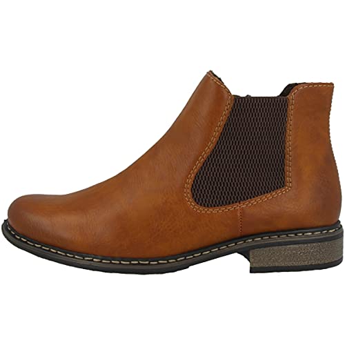 Rieker Damskie botki Chelsea Z4994, botki damskie, Cayenne Brown Brązowy, 41 EU