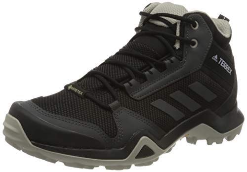 adidas Damskie buty Terrex Ax3 Mid Gore-tex do chodzenia, Core Black Solid Grey Metal Grey, 44 EU